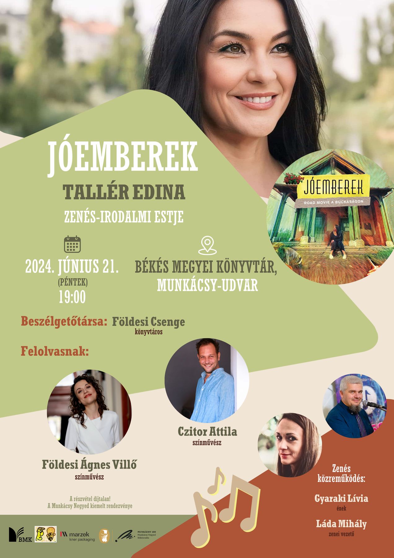 JÓEMBEREK – Tallér Edina zenés-irodalmi estje